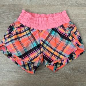 Lululemon Tracker Short in Rad Plaid reflective